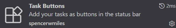 VSCode Task Buttons 扩展安装页面
